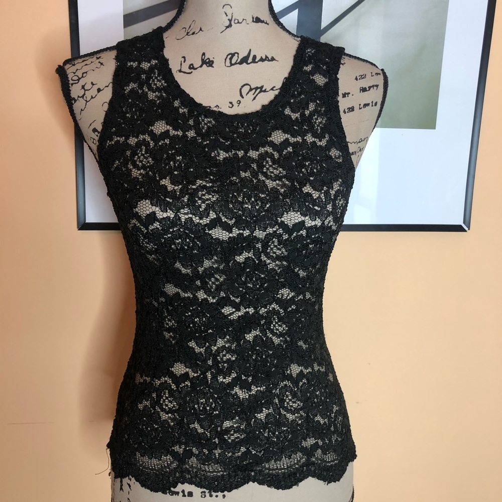 Victoria’s Secret gold label lace tank
